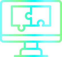 Puzzle Creative Icon Design vector