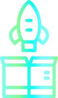 Line Blue Green Gradient Design vector