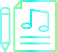 Music Score Creative Icon Design vector