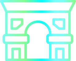 Arc De Triomphe Creative Icon Design vector