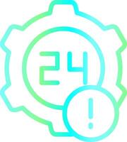 24 Hours Creative Icon Design vector