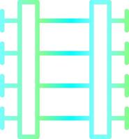 Train Tracks Creative Icon Design vector
