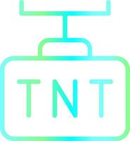 diseño de icono creativo tnt vector