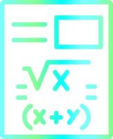 diseño de icono creativo de matemáticas vector