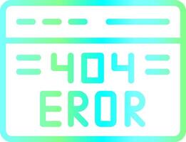 404 Error Creative Icon Design vector