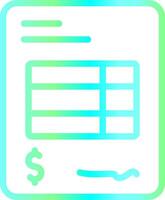 Line Blue Green Gradient Design vector