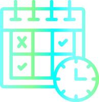 Schedule Creative Icon Design vector