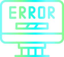 Error Creative Icon Design vector