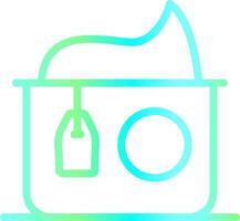 Line Blue Green Gradient Design vector