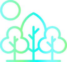 Tree Landscape Creative Icon Design vector