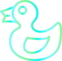 Rubber Duck Creative Icon Design vector