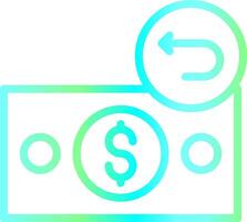 Line Blue Green Gradient Design vector