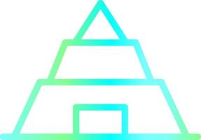 Pyramid Creative Icon Design vector