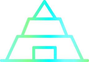 Pyramid Creative Icon Design vector