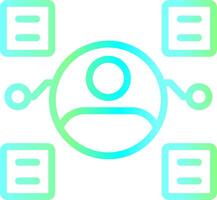 User Predictions Creative Icon Design vector