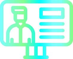 Online Lecture Creative Icon Design vector