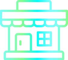 Line Blue Green Gradient Design vector