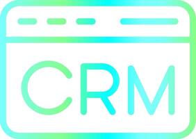 CRM Creative Icon Design vector