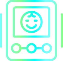 Baby Monitor Creative Icon Design vector