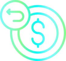 Refund Creative Icon Design vector