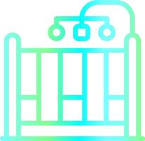 Baby Crib Creative Icon Design vector