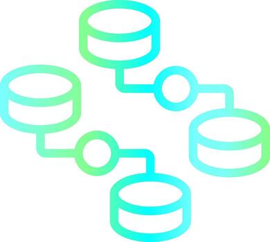 desestructurado datos creativo icono diseño vector