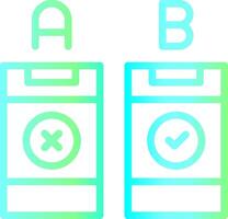 AB Testing Creative Icon Design vector