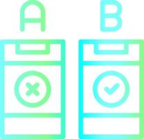 AB Testing Creative Icon Design vector