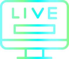 Live TV Creative Icon Design vector