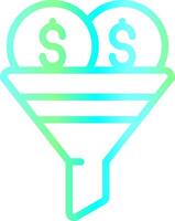 Sales Funnel Creative Icon Design vector