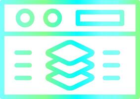 Full Stack Developer Creative Icon Design vector