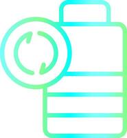 Battery Recyclings Creative Icon Design vector