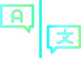 Language Barrier Creative Icon Design vector