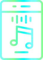 Vertical Rhythm Creative Icon Design vector