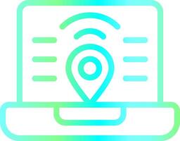 Digital Nomad Hub Creative Icon Design vector