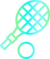 Tennis Racket Creative Icon Design vector