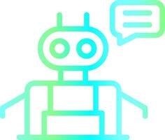 Chatbot Creative Icon Design vector