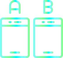 Ab Testing Creative Icon Design vector