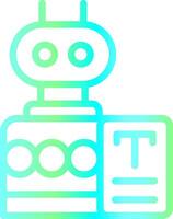 Bots Copywriting Creative Icon Design vector