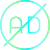 Ad Blocker Creative Icon Design vector