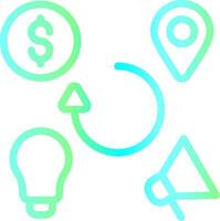 4Ps Creative Icon Design vector