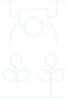 Agricultural Drones Creative Icon Design vector