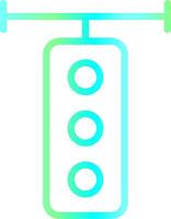 Traffic Light Creative Icon Design vector