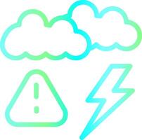 Weather Alert Creative Icon Design vector