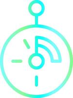 Line Blue Green Gradient Design vector