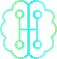 Humanoid Robot Creative Icon Design vector