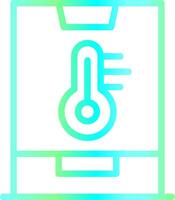 Smart Temperature Creative Icon Design vector