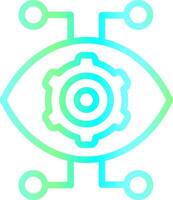 Robotics Eye Creative Icon Design vector