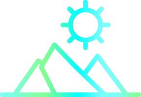 Mountains Creative Icon Design vector