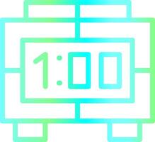 Digital Clock Creative Icon Design vector